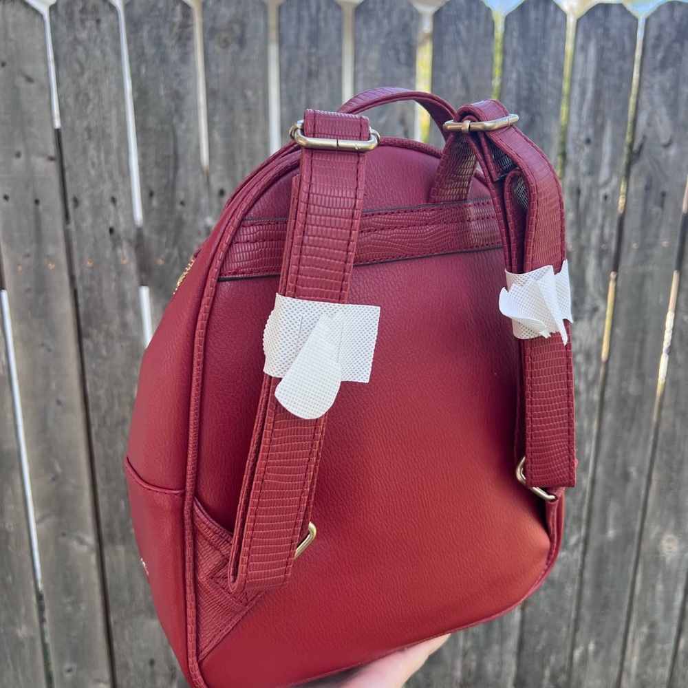 Burgundy backpack purse - Picture 3 of 7
